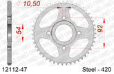 Corona AFAM 12112-47 in acciaio passo 420 MBK TZR 50 X-POWER 1998  -1999